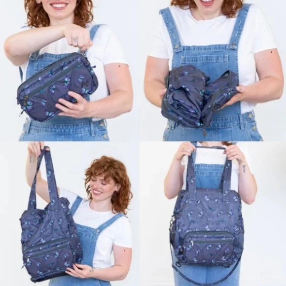 NWT Lug Butterfly Crescendo Convertible Shopper/Crossbody - Picture 5 of 9